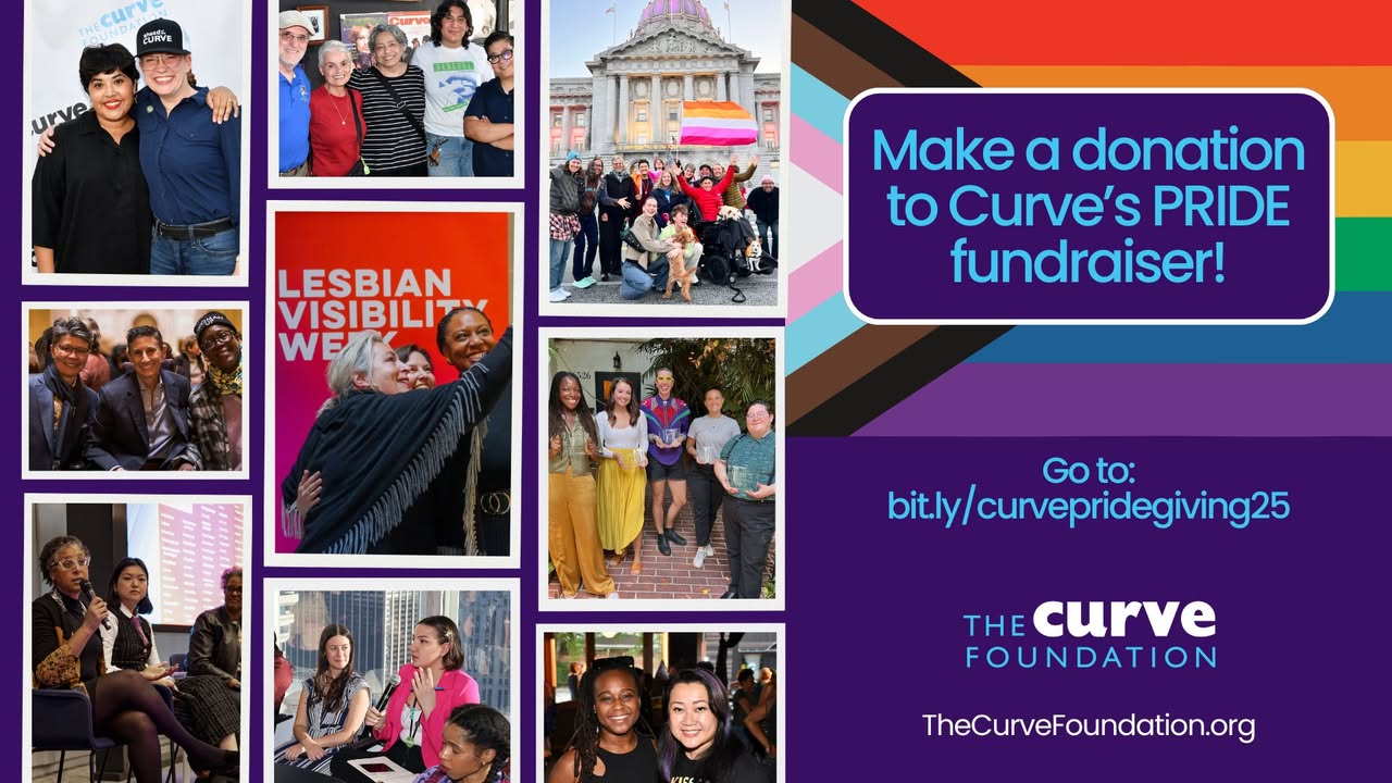 Our PRIDE online fundraiser is now LIVE! 🎉 🏳️‍🌈 Make a donation today to support The Curve Finance at 🔗 bit.ly/curvepridegiving25 

At this moment in time, support and funding for LGBTQ+ organizations like ours has disappeared. Every contribution, whether its $1, $10, or $100, makes a huge difference to the impact we make for our community of lesbians, queer women, and trans and nonbinary people.

Please consider making a donation to our PRIDE campaign to help us achieve our unique mission to foster intergenerational connections and preserve our stories and culture for our LGBTQ+ community.

#PRIDE #Pridemonth #Lesbian #Gay #Bisexual #Bi #Trans #Transgender #Queer #Twospirit #Nonbinary #LesbianVisibility #LGBT #LGBTQ #LGBTQIA